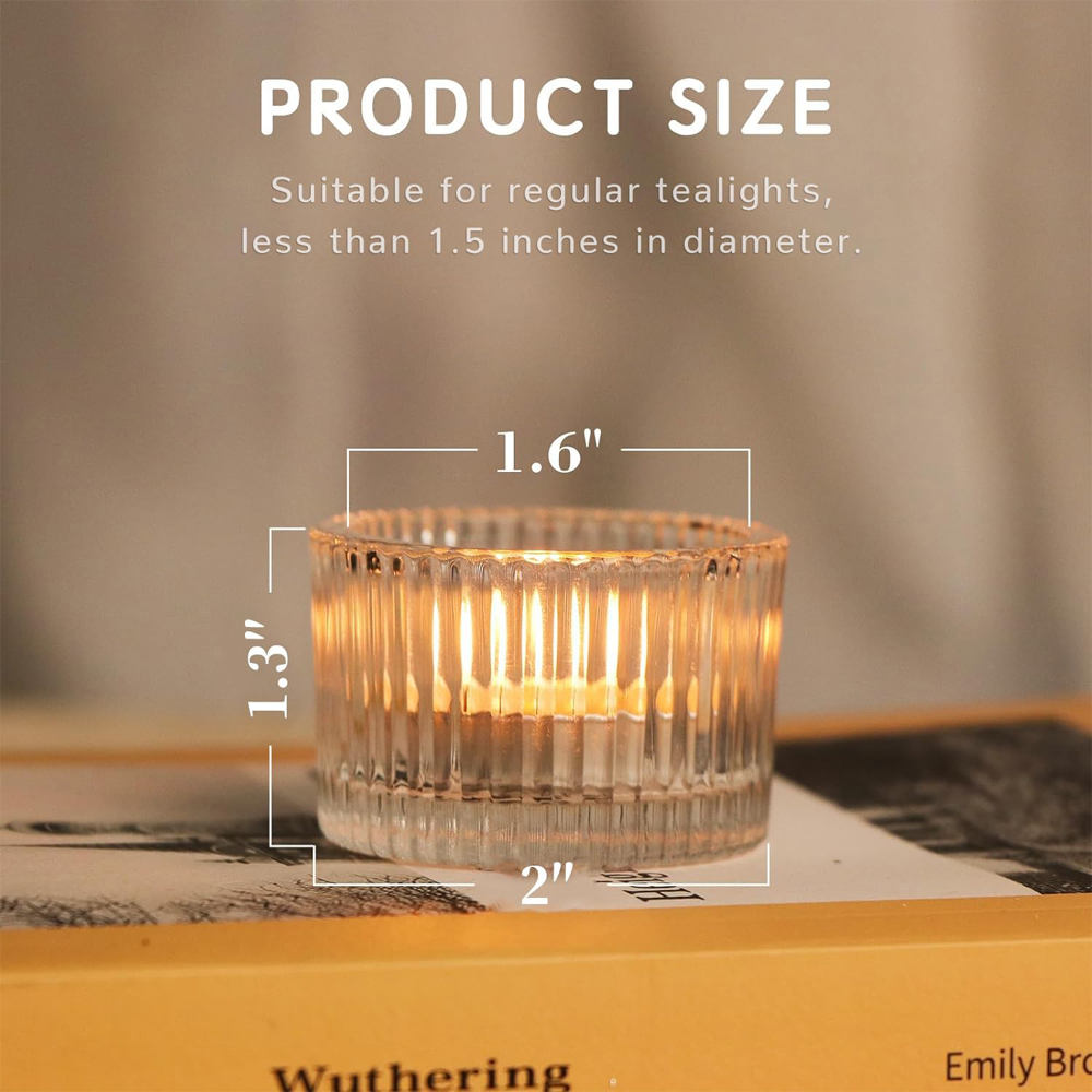 6/12pcs Clear Tealight Candle  - Candle Glass Supplies 评论和价格