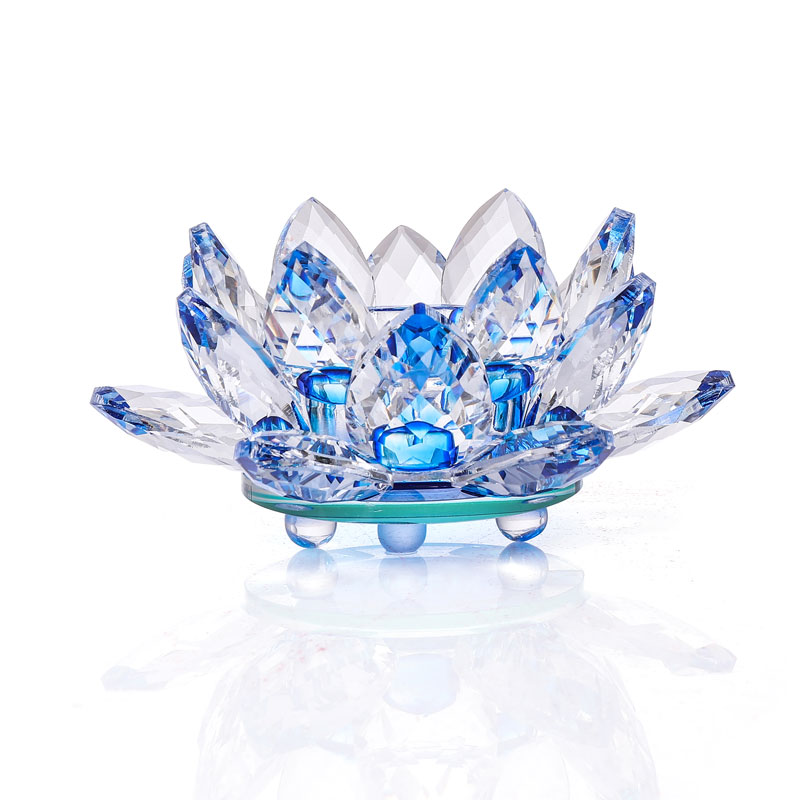 Handcrafts Crystal Lotus Flowe - Candle Glass Supplies 评论和价格
