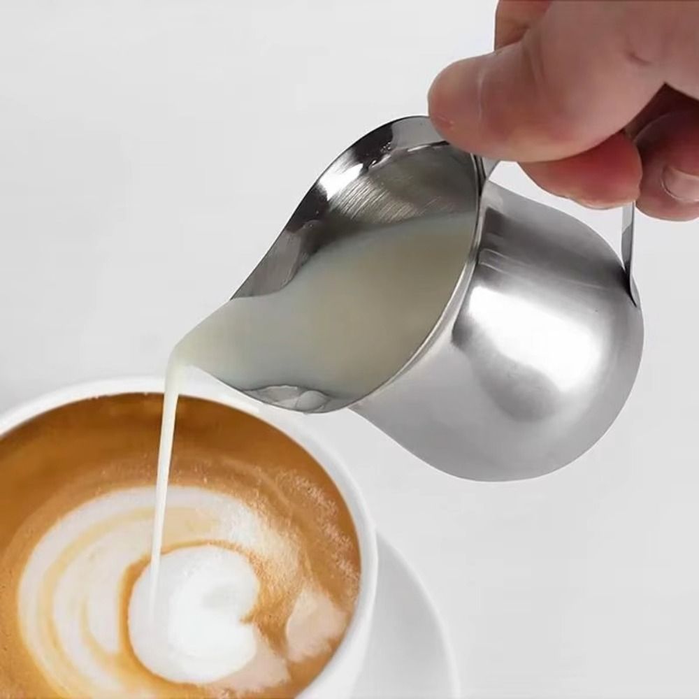New Stainless Steel Coffee Mil - Pour Spout Pitcher 评论和价格