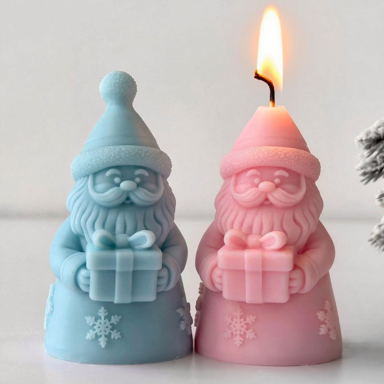 Santa Claus Gift Box Silicone  - Candle Supplies In Bulk 评论和价格