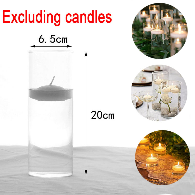 1pcs Clear Cylinder Glass Cand - Candle Glass Supplies 评论和价格