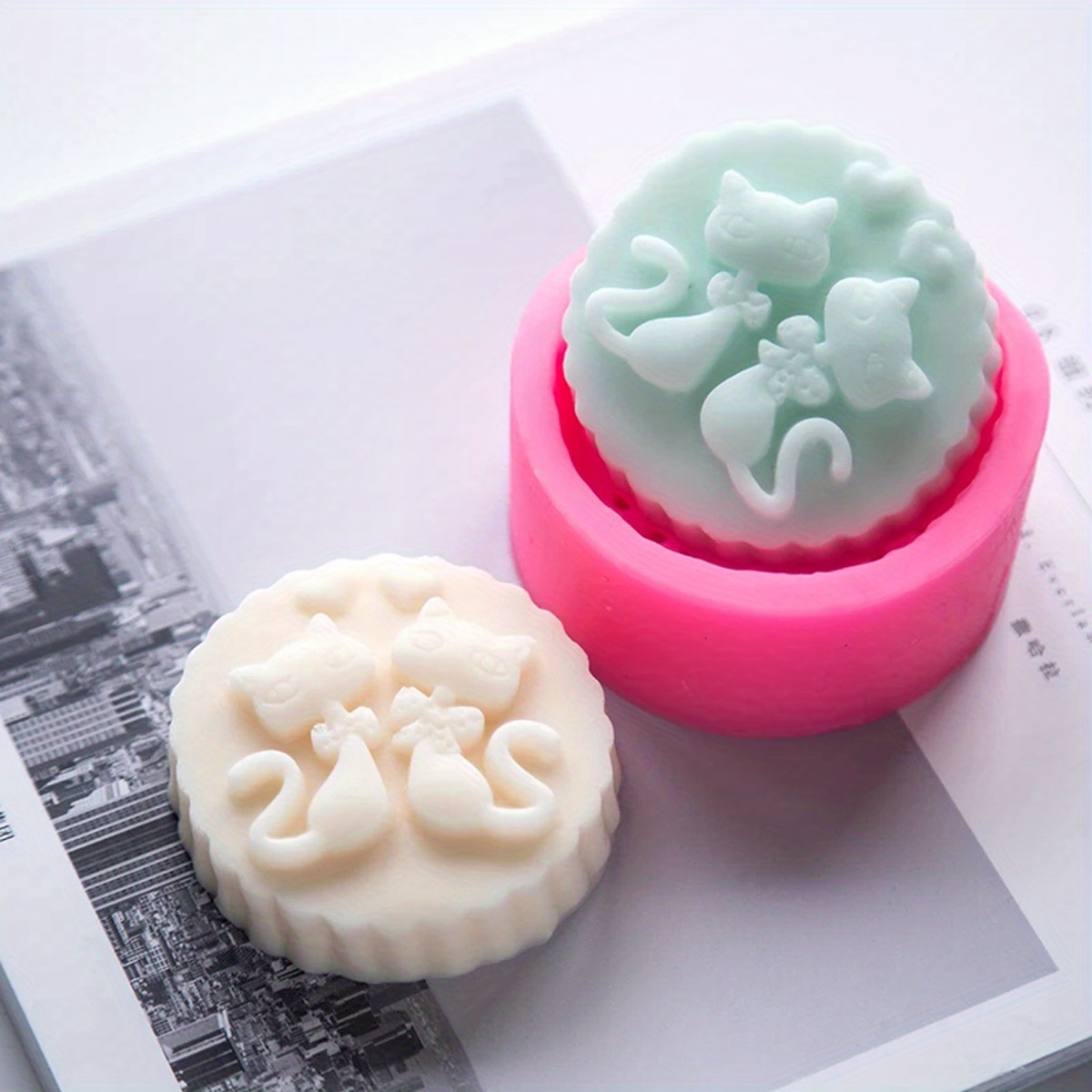 1-Piece Silicone Cat Soap Mold - Candle Supplies In Bulk 评论和价格