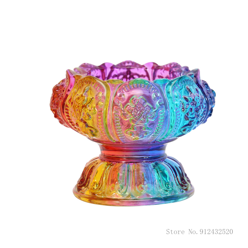 Colorful Lucky High Feet Lamp  - Candle Glass Supplies 评论和价格