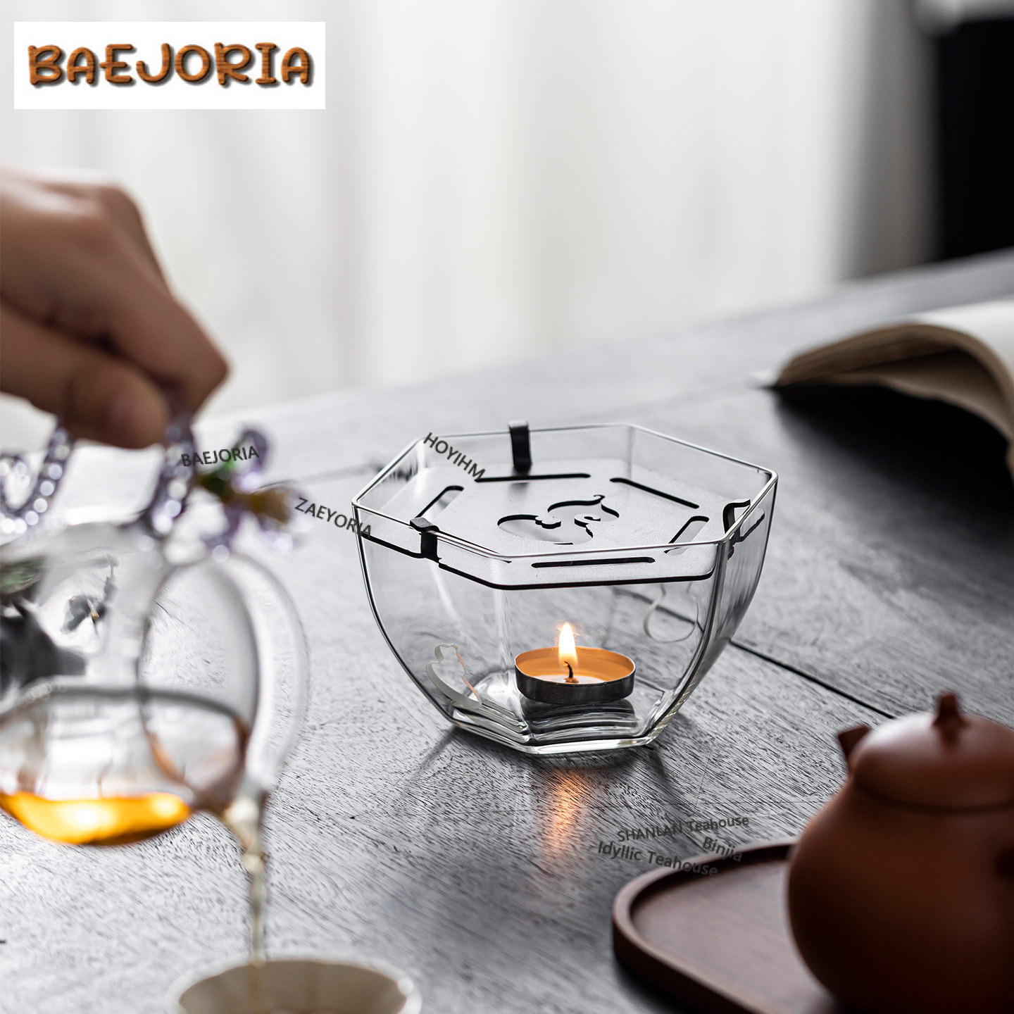 Hexagonal Gourd-shaped Glass T - Candle Glass Supplies 评论和价格