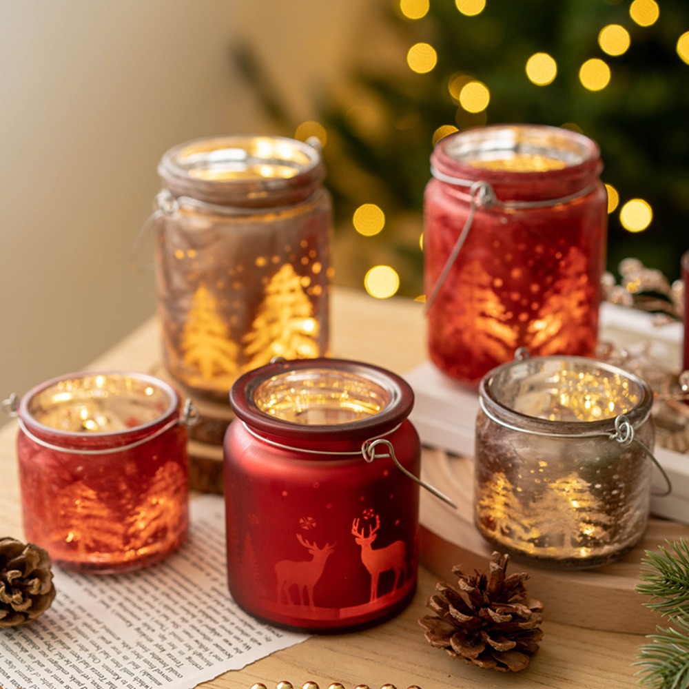 Christmas Electroplated Glass  - Candle Glass Supplies 评论和价格