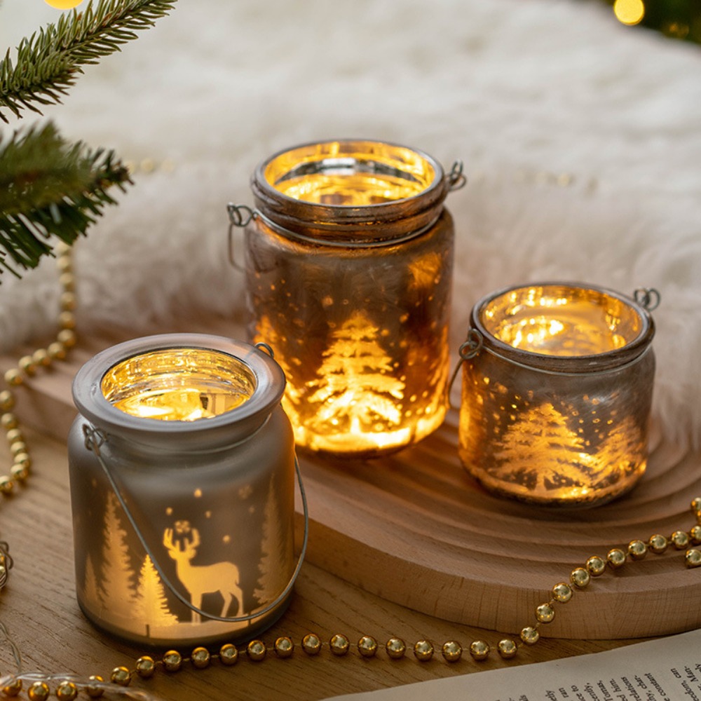 Christmas Electroplated Glass  - Candle Glass Supplies 评论和价格