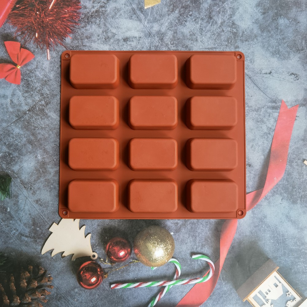 12 Cavity Square Silicone Soap - Candle Supplies In Bulk 评论和价格