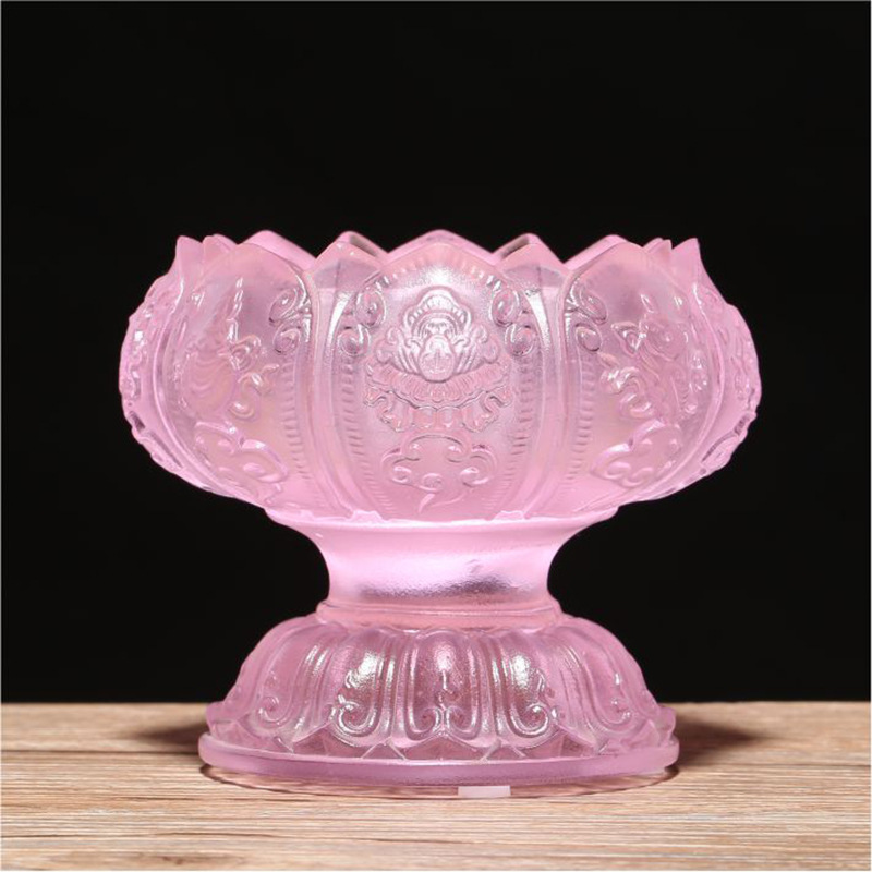 Glass Three-Dimensional Lotus  - Candle Glass Supplies 评论和价格