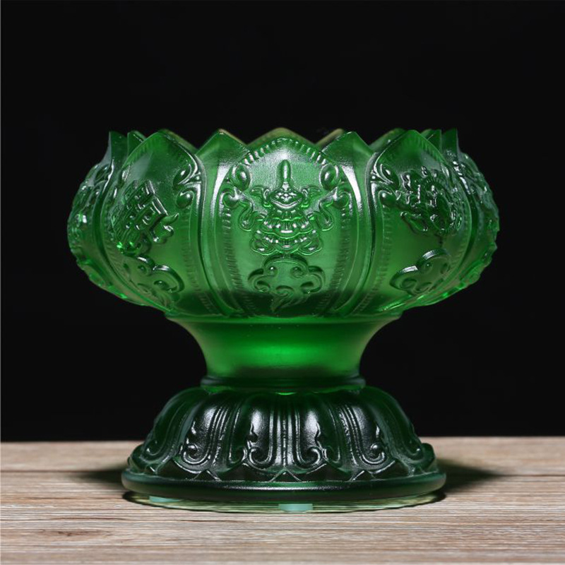 Glass Three-Dimensional Lotus  - Candle Glass Supplies 评论和价格
