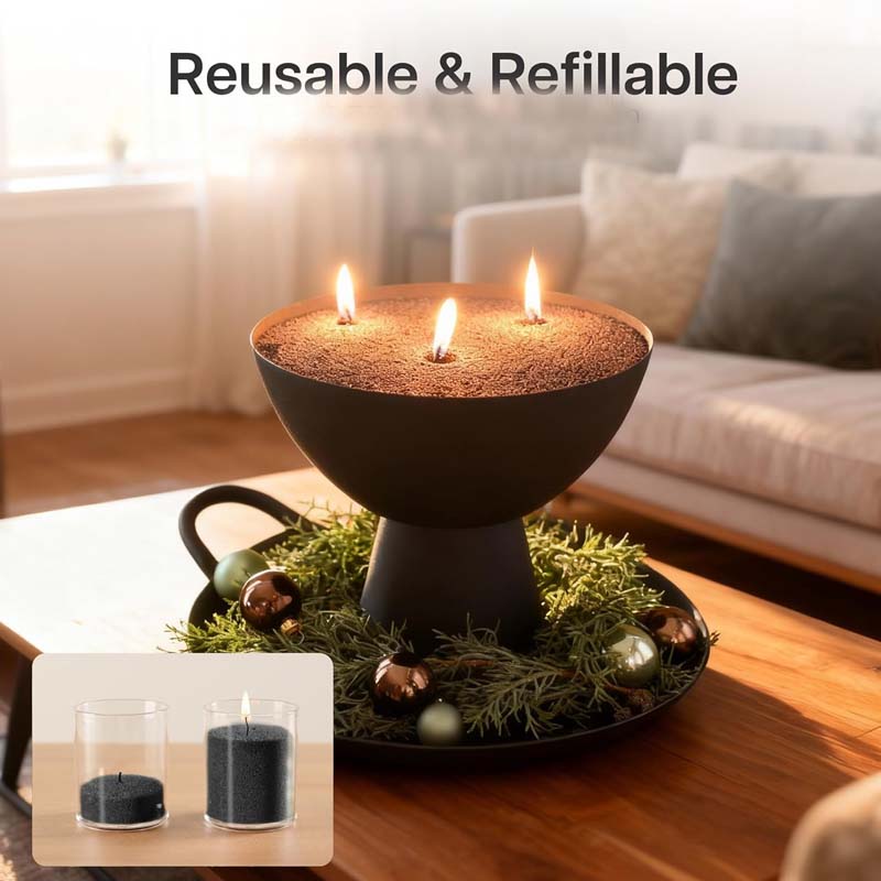 Black Candle Sand with Wick, 2 - Candle Supplies In Bulk 评论和价格