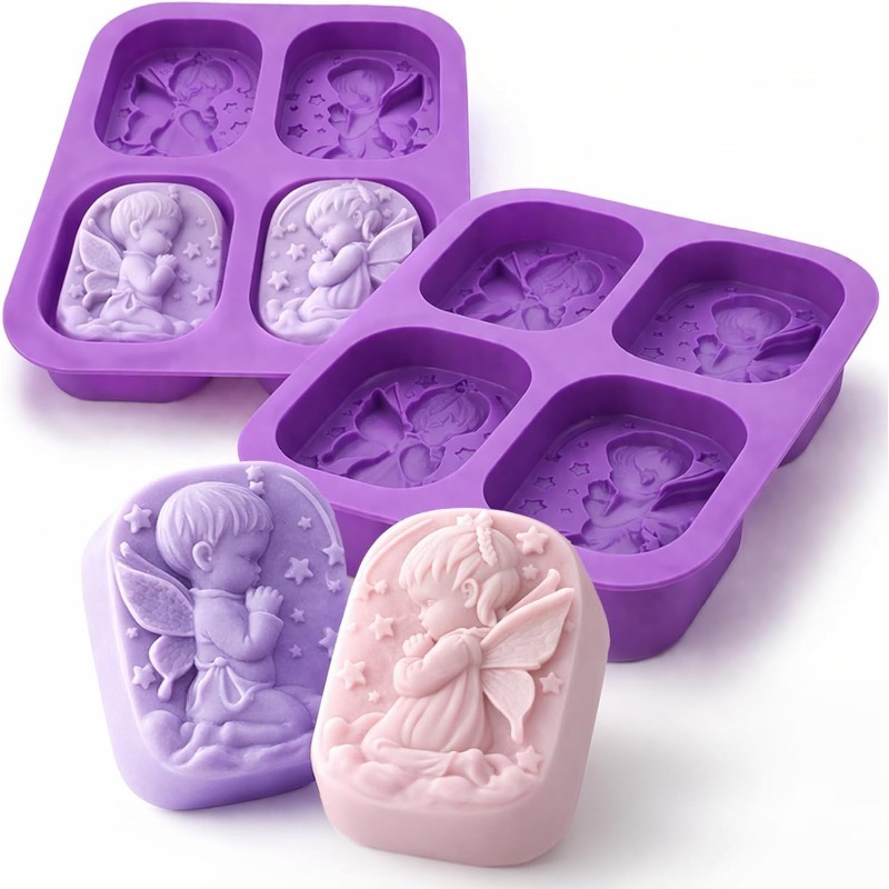 Angel Silicone Mold For Soap M - Candle Supplies In Bulk 评论和价格