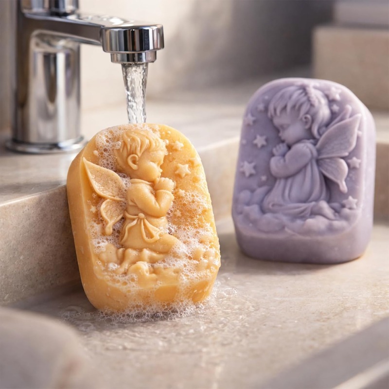Angel Silicone Mold For Soap M - Candle Supplies In Bulk 评论和价格