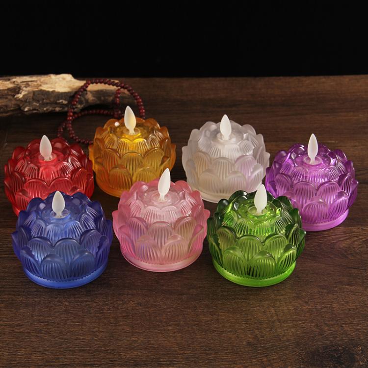 Battery Powered Colorful Glass - Candle Glass Supplies 评论和价格